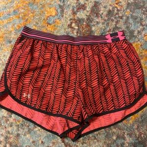 Pink and Black Under Armour Shorts